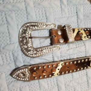 Bejeweled cowgirl belt